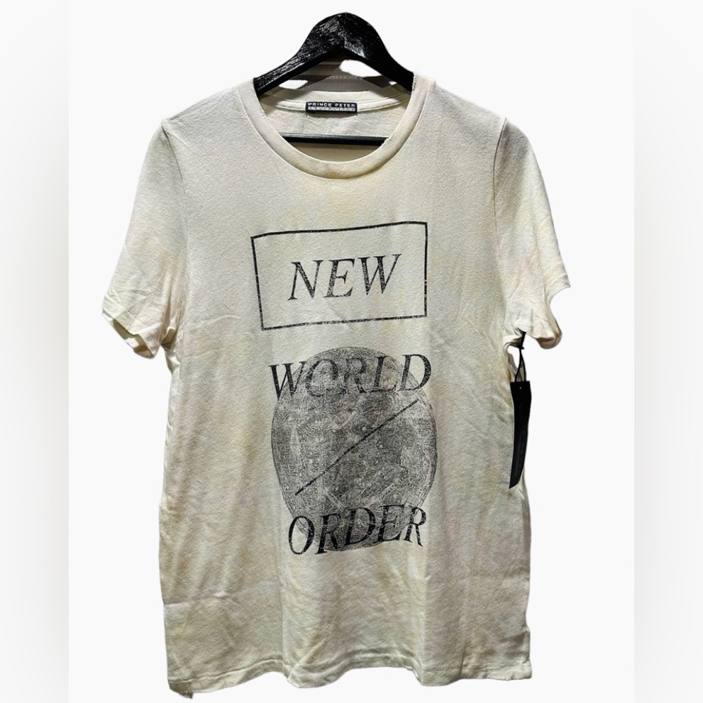 Prince Peter Collection New World Order Unisex Tie Dye Tee Shirt Large NWT NEW